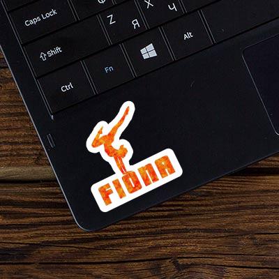 Yoga Woman Sticker Fiona Laptop Image