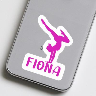 Sticker Fiona Yoga-Frau Laptop Image