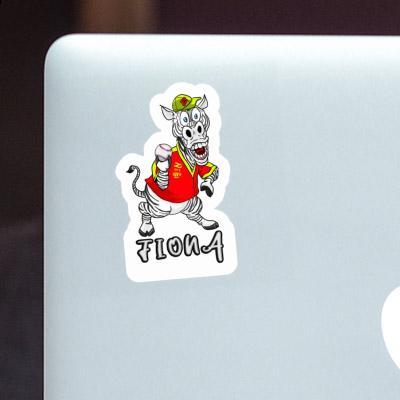 Sticker Zebra Fiona Laptop Image