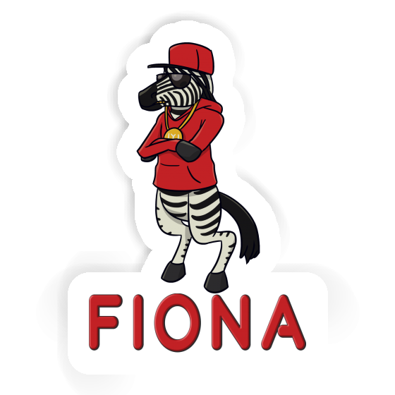 Sticker Fiona Zebra Notebook Image