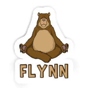 Flynn Autocollant Our de yoga Image