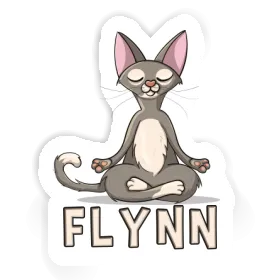 Autocollant Chat de yoga Flynn Image