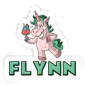 Licorne festive Autocollant Flynn Image