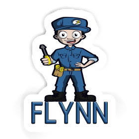 Autocollant Électricien Flynn Image