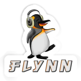Autocollant Flynn Pingouin musicien Image