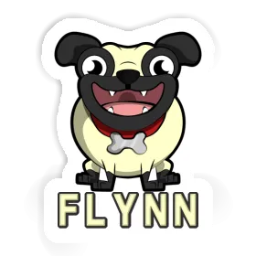 Sticker Flynn Pug Image