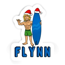 Flynn Autocollant Surfeur de Noël Image