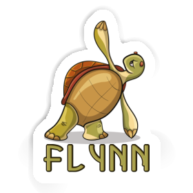 Autocollant Tortue yoga Flynn Image