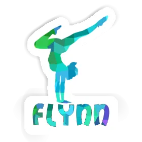 Femme de yoga Autocollant Flynn Image