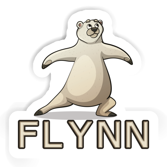 Flynn Autocollant Ours du yoga Notebook Flynn Autocollant Ours du yoga Gift package Image