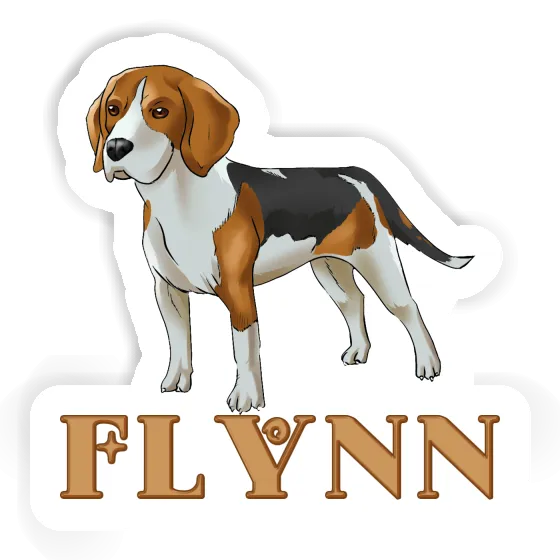 Beagle Autocollant Flynn Laptop Image