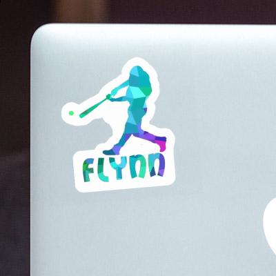 Flynn Sticker Baseball Player Notebook Image
