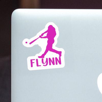 Sticker Flynn Baseball Player Notebook Image