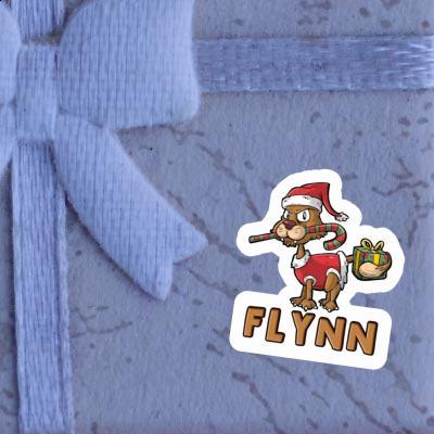 Christmas Cat Sticker Flynn Laptop Christmas Cat Sticker Flynn Laptop Image