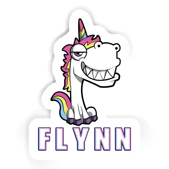 Grinning Unicorn Sticker Flynn Notebook Image