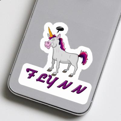 Flynn Aufkleber Einhorn Notebook Image
