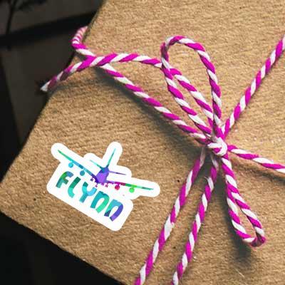 Sticker Flynn Airplane Image