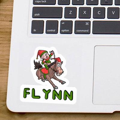 Cheval de Noël Autocollant Flynn Image