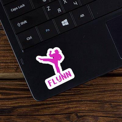 Autocollant Karatéka Flynn Laptop Image