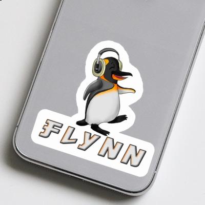 Autocollant Flynn Pingouin musicien Notebook Image