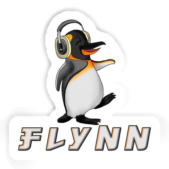 Autocollant Flynn Pingouin musicien Laptop Image