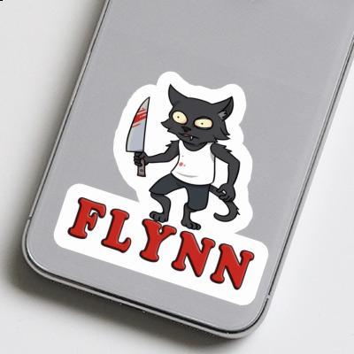 Autocollant Flynn Chat psychopathe Laptop Autocollant Flynn Chat psychopathe Laptop Image