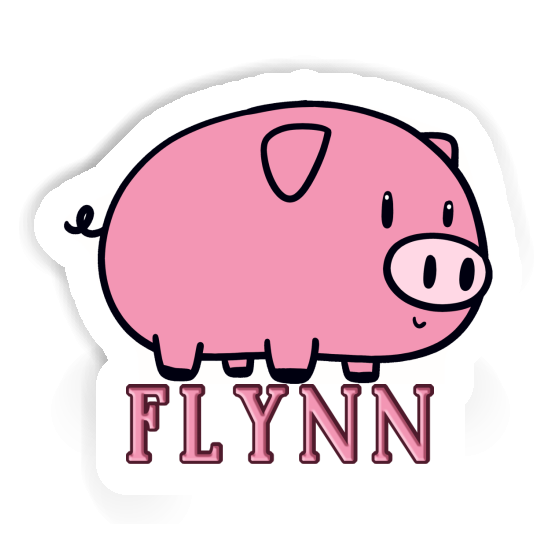 Cochon Autocollant Flynn Notebook Image