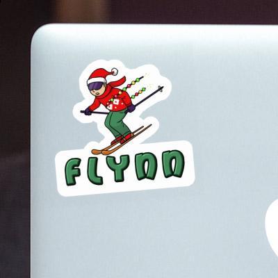Skieur de Noël Autocollant Flynn Skieur de Noël Autocollant Flynn Image
