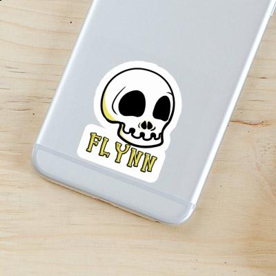 Autocollant Tête de mort Flynn Laptop Image