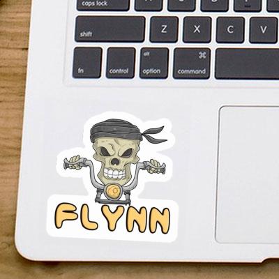 Sticker Flynn Motorbike Rider Notebook Image