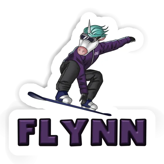 Flynn Sticker Snowboarderin Laptop Image