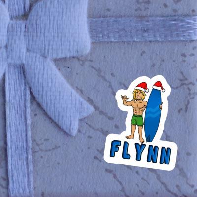 Flynn Sticker Christmas Surfer Notebook Flynn Sticker Christmas Surfer Gift package Image