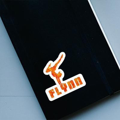 Femme de yoga Autocollant Flynn Gift package Image