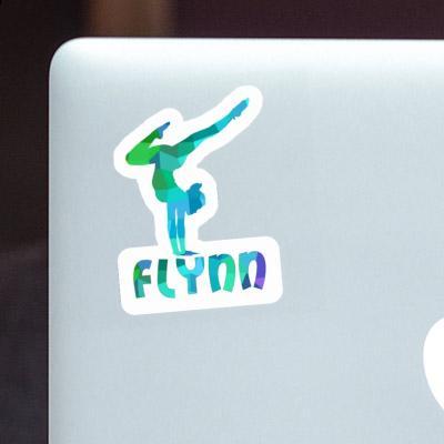 Yoga-Frau Sticker Flynn Image