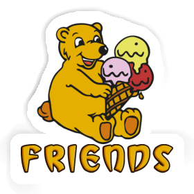 Ice Cream Bear Sticker Friends Image