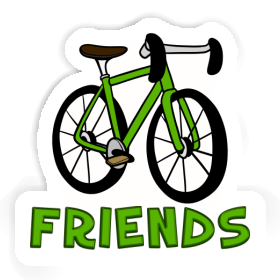 Friends Sticker Bicycle Image