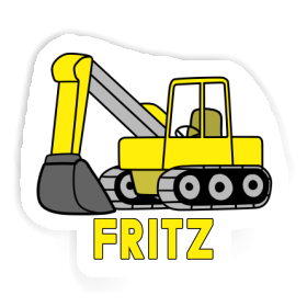 Sticker Fritz Excavator Image