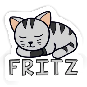 Autocollant Chat Fritz Image