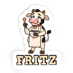 Fritz Sticker Cow Image