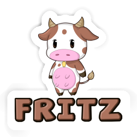Cow Sticker Fritz Image