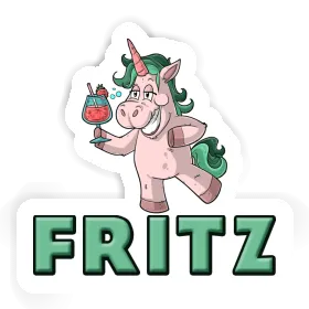 Sticker Fritz Party Unicorn Image