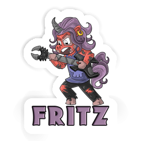 Sticker Rocking Unicorn Fritz Image