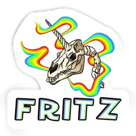 Sticker Fritz Skull Image