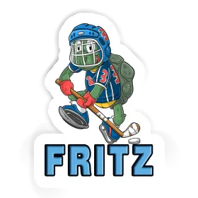 Hockey Player Sticker Fritz Image