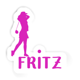Autocollant Golfeuse Fritz Image
