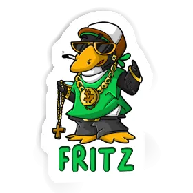 Pingouin hip-hop Autocollant Fritz Image