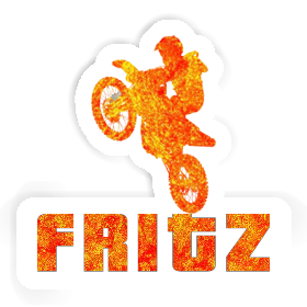 Fritz Autocollant Motocrossiste Image