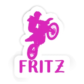 Autocollant Fritz Motocrossiste Image