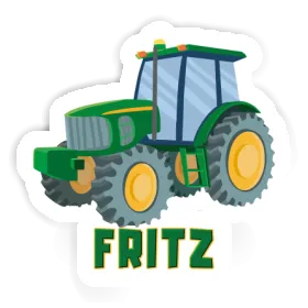 Sticker Fritz Tractor Image