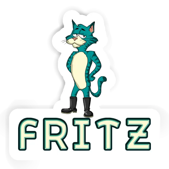 Autocollant Chat Fritz Notebook Autocollant Chat Fritz Notebook Image